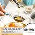 Spring Chef Stainless Steel Magnetic Measuring Spoons Set of 8 with Leveler, Metal Teaspoon & Tablespoon Measuring Spoons for Dry and Liquid Ingre...