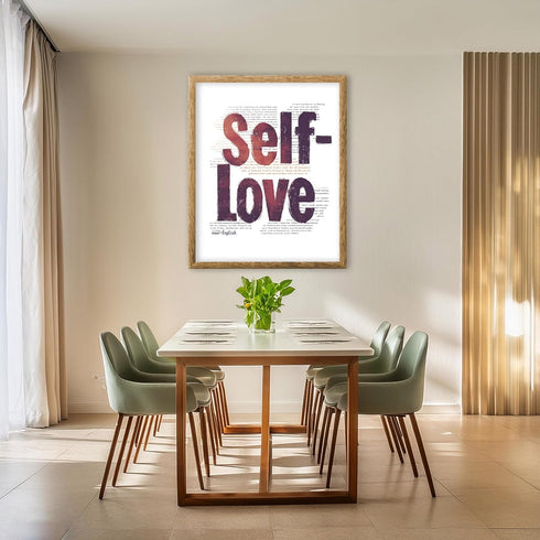 Posterizer 1 pcs-self love motivational positive daily reminder-Motivational & Inspirational Art-Typography Art-Decor for Home & Office- unframed ...
