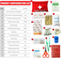 Prepared 94 Piece Small First Aid Kits for Emergency, Home, Camping, Travel, Sports, Office, Outdoor, Car, School Emergency Medical Supplies for C...