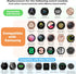 HSWAI 10 Pack Compatible with Samsung Galaxy Active 2 Watch Bands, Galaxy Watch 7/6/5/4/FE Band 40mm 44mm, Galaxy Watch 5 Pro 45mm, 20mm Soft Sili...