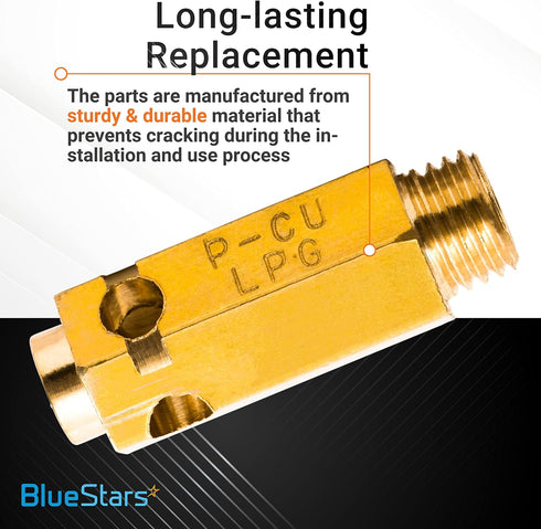 Lifetime Warranty 383EEL3002D Dryer LP Gas Conversion Kit Replacement Part by BlueStars - Exact Fit for LG & Kenmore Dryers - Natural Gas to Liquid Propane - Replaces AP5204371 PS3522300 - PACK OF 3