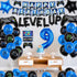 9th Video Game Birthday Party Decoration Balloons Game on Party Supplies Set Include Happy Birthday Banner Foil Balloon Latex Balloon Ideal for Ki...