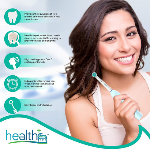 Compatible Oral-B Electric Toothbrush Ortho and Power Tip Bristle Replacement Head - 8-Pack | Braces Brush Heads with Dupont Bristles | Interproxi...