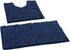 Bathroom Rugs Sets 2 Piece, Luxury Chenille Bath Mat Set, Soft Plush Anti-Slip Bath Rug + U-Shaped Toilet Mat. Microfiber Shaggy Carpet, Super Abs...