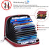 FEITH&FELLY Genuine Leather Credit Card Holder RFID Small Zipper Card Case Wallet for Women & Men...