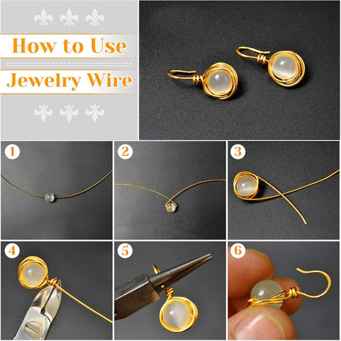 anezus 20 Gauge Jewelry Wire, 28 Yards Craft Wire Tarnish Resistant Copper Beading Wire for Jewelry Making Supplies and Crafting(KC Gold)...