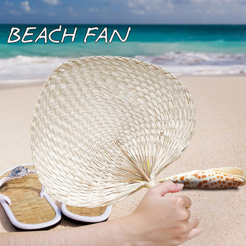 Palm Leaf Fan Woven Farmhouse Kitchen Summer Cooling Party Beach Wedding Camping 1 Pack (Standard)...