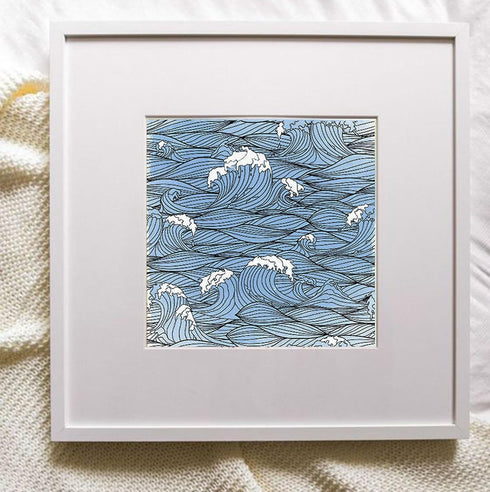 Summer Sea Background Clear Stamps for Card Making,Summer Sea Background Stamps Summer Sea Transparent Rubber Seal Stamps Paper Card Photo Album C...