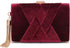 CARIEDO Women's Evening Big Handbag Clutch Velvet Fabric Bridal Purse for Wedding Prom Night Out Party...