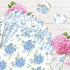24 Sheets Blue Floral Pattern Paper, 12" x 12" Floral Patterned Cardstock Paper Scrapbooking Supplies Paper Decorative Craft Paper for DIY Card Ma...