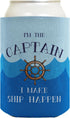 Funny Boating Gifts Captain First Mate Ship Happen Bundle 2 Pack Can Coolie Drink Coolers Coolies Waves...