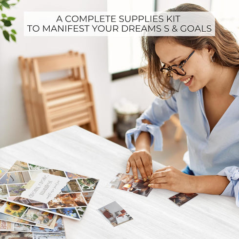 ZICOTO Vision Board Kit - Inspirational Book with Photos and Quotes to Realize Your Dreams & Achieve Goals...