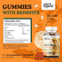 Wild & Organic Lion's Mane Gummies 1000mg - Natural, Vegan Hericium Erinaceus Mushroom Supplement - Brain Health, Focus, Immune, Antioxidant Suppo...
