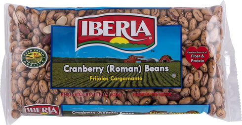 Iberia Roman Cranberry Beans, 12 Oz...