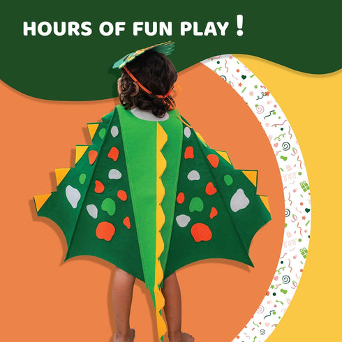 jackinthebox Dinosaur Toys for Kids 3-5,3-in-1 Dino Dress-Up Kit, Arts and Crafts for Boys and Girls, Dinosaur Costume, Great Gift for Kids Ages 3...