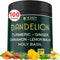 Dandelion Root Supplement 7500mg 6in1 for Digestion, Heart Health & Immune - Blended with Ginger, Turmeric Curcumin, Ceylon Cinnamon, Lemon Balm &...