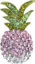 Alilang Elegant Ombre Rhinestone Tropical Pineapple Hawaiian Island Fruit Brooch Pin...
