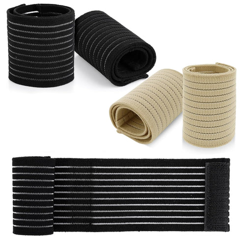 Sibba Wrist Brace Wraps 4 PCS Carpal Tunnel Support Straps Compression Sleeve Weightlifting Work Wristbands Gym Wrap Band Forearm Sweatband Tennis...