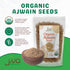 Jiva Organics Organic Ajwain Seeds 7 ounce Bag - Whole Carom Seed, Ajamo, 100% Natural & Non-GMO...