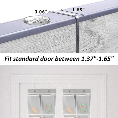 2PK Over the Door 12 Pocket Hanging Shoe Organizer...