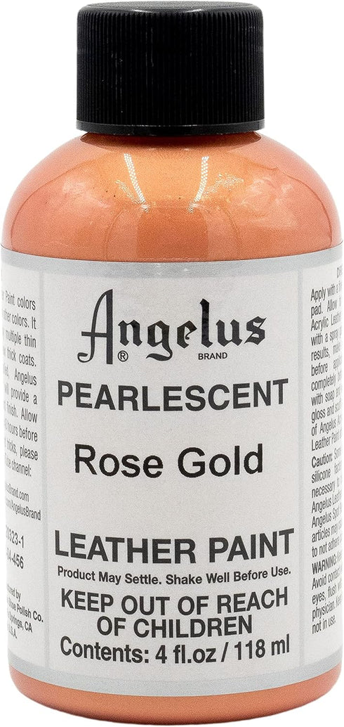 Angelus 4 oz Leather Paint, Rose Gold...