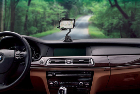 Scosche IHW10 4-in-1 Car Phone Holder Windshield, Dashboard, Vent, Cup Mount with Suction Cup | Dash, Vent or Windshield Mount | Stick Grip Suctio...