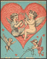 Posterizer 1 pcs-Valentine's day poster-Cute cupids with a heart -2-Romantic Art-Holiday Poster Collection-Gift for Couples boyfriend girlfriend H...