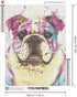 Zimal Diamond Embroidery Bulldog 5D Diamond Painting Full Diamond Mosaic 3D Picture of Rhinestones Cross-Stitch 11.8 x 15.8 Inch......