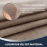 Sofa Arm Covers Stretch Velvet Plush Anti-Slip Couch Armrest Protector for Sofa Couch Chair Recliner, Set of 4, Taupe...