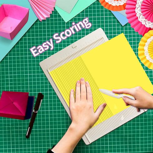 Scoring Board, Envelope Maker, Envelope Punch Board, Scoring Tool, Score Board for Paper Crafts, Paper Trimmer, Multi-Purpose Scoring Board for Ca...