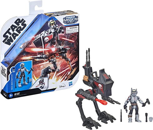 STAR WARS Mission Fleet Expedition Class Tech (Bad Batch) at-RT Ambush 2.5-Inch-Scale Figure and Vehicle Set, Toys for Kids Ages 4 and Up,F1339...