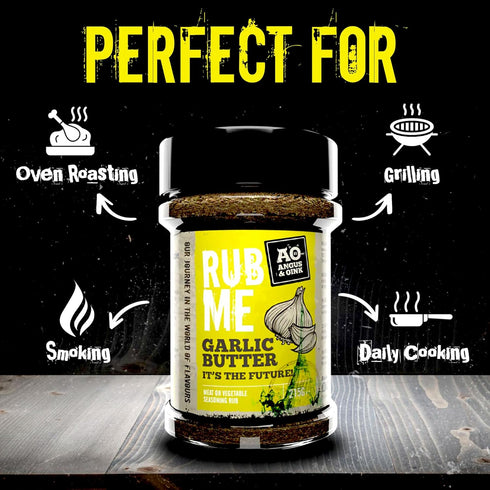Angus & Oink | Garlic Butter Rub | Garlic and Herb Powder Seasoning Rub | Perfect For Chicken, Fries and Potatoes | Gluten-Free, No Preservatives ...
