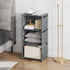 Cube Storage Shelf for Closet Organization and Small Spaces, 3-Tier DIY Bookshelf Bookcase for Bedroom and Living Room, 4-Layer Storage Shelf...