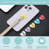 12 Pcs Cell Phone Finger Ring Adhesive Metal Phone Finger Grip Heart Shaped Cell Phone Ring Holder Phone Accessories Charm Loop Stand Phone Charm ...