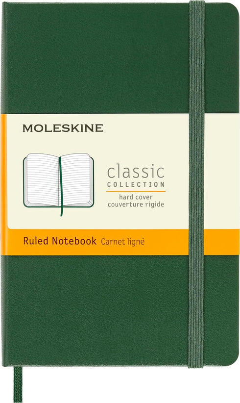 Moleskine Notebook, Pocket, Ruled, Myrtle Green, Hard Cover (3.5 x 5.5)...