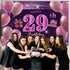 29th Birthday Decorations for Girls IMISI Happy Birthday Banner Pink Decorations for A Party Birthday Backdrop for Women...