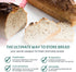 Reusable Plastic Bread Bags for Homemade Bread - 50 Pack Clear Bread Bag with Ties For An Airtight Moisture-free Preservation and Storage- Bread L...
