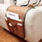 IPENNY No-slip Leather Sofa Couch Remote Control Holder Chair Armrest Caddy Pocket Organizer Storage Bag for Cellphone Tablet Notepad Book Magazin...