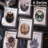 180Pcs Dark Fantasy Scrapbook Paper, Vintage Gothic Journal Ephemera Pack, Junk Journal Supplies for Scrapbooking Kit, with Glue Tape...