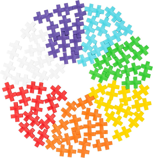 PLUS PLUS - 70 Piece Rainbow Mix - Construction Building Stem/Steam Toy, Interlocking Mini Puzzle Blocks for Kids, Open Play Tube...