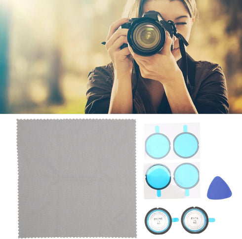Camera Lens Guard PC Protective Cover, Dual Lens Guards, Adhesive Lens Mirror for Insta360 X3 Panoramic Camera...