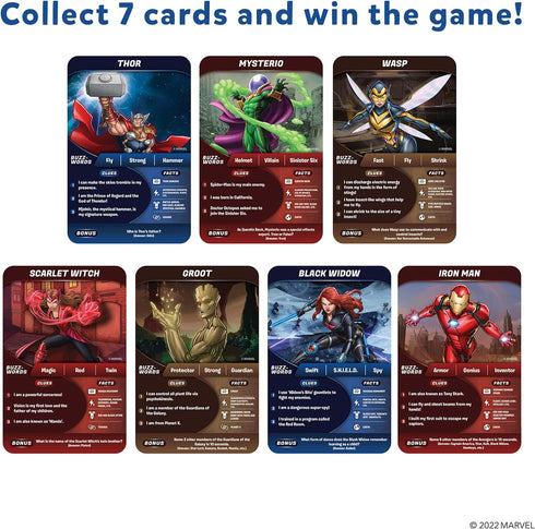 Skillmatics Collectible Card Game - Guess in 10 Marvel, Perfect for Boys, Girls, Teens, Adults Who Love Board Games, Toys, Avengers, Spiderman, Ir...