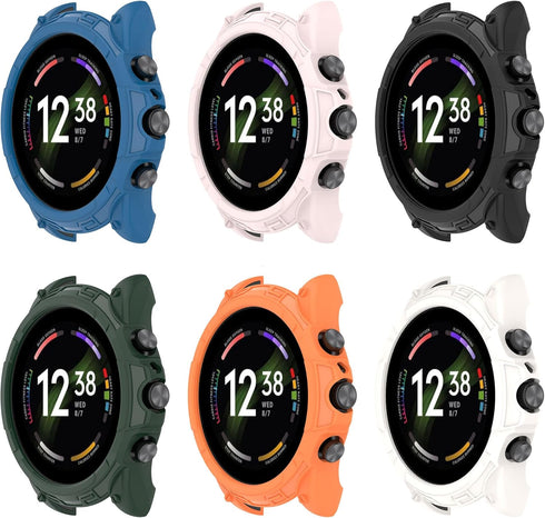 FitTurn Compatible with Fossil Men's Gen 6 44mm Case/Fossil Women's Gen 6 42mm Case -Full Edge Protection case Shockproof Case Guard Thin Bumper S...