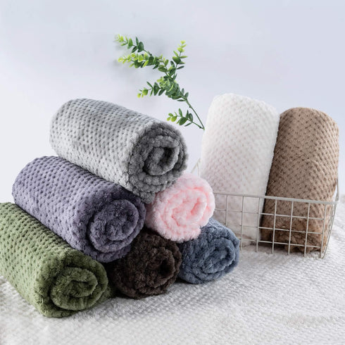 Dog Blanket or Cat Blanket or Pet Blanket, Warm Soft Fuzzy Blankets for Puppy, Small, Medium, Large Dogs or Kitten, Cats, Plush Fleece Throws for ...