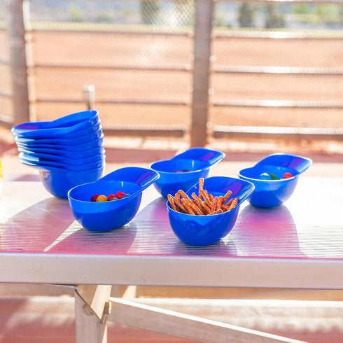 Lot45 Mini Baseball Helmet Ice Cream Snack Bowls - 12pc 8oz Blue Baseball Snacks Mini Dessert Cups for Party and Games...