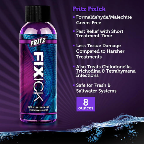 Fritz Aquatics FZ Fixick8oz Treatment for Fresh and Saltwater Fish (8 oz) (Pack of 1)...