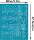 OLYCRAFT 4x5 Inch Script Writting Clay Stencils Small English Character Non-Adhesive Silk Screen Printing Stencil Poetry Clay Mesh Stencils Transf...