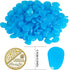 150 PCS Luminous Stones - Blue Glow Rocks Decorations DIY Decorative Pebbles for Aquarium Fish Tank Sidewalk Garden Path Patio Terrace Lawn Yard O...