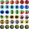 30MM 20PCS Dragon Eyes Glass Cabochon for Clay Doll Making Sculptures Props Craft Jewelry DIY Findings 1.18inches...