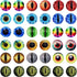 30MM 20PCS Dragon Eyes Glass Cabochon for Clay Doll Making Sculptures Props Craft Jewelry DIY Findings 1.18inches...